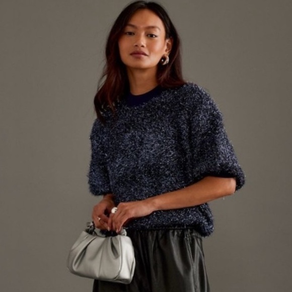 Anthropologie Maeve The Violetta Short Sleeve Sweater Plus Size 3X Easter Spring - Picture 2 of 6